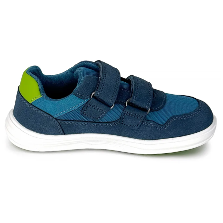 Dětské celoroční barefoot boty Bugga Safi Blue blau/grün modrá