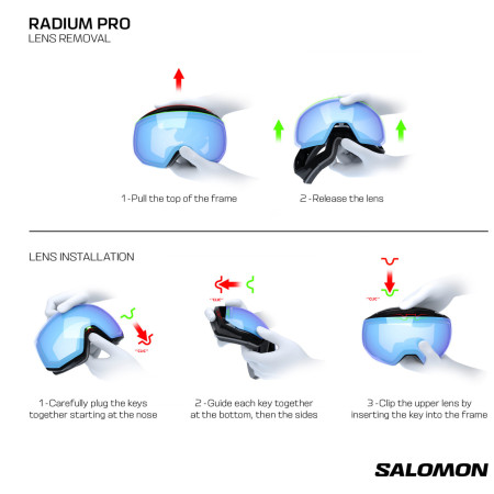 Skibrille Salomon Radium Pro Sigma (And Extra Lens)