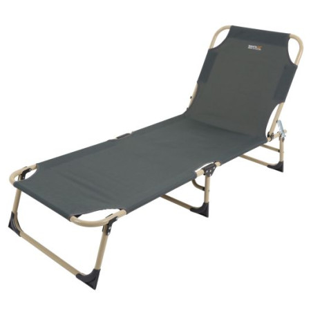 Verstellbarer Liegestuhl Regatta Chilka Lounger schwarz Ebony