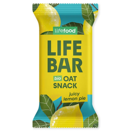 Riegel Lifefood Lifebar Oat Snack citronový BIO 40 g