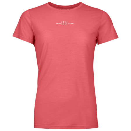 Damen-T-Shirt Ortovox 150 Cool Climb Local Ts W rosa wild rose