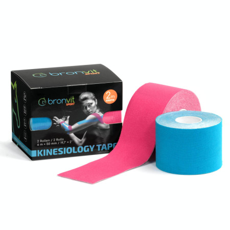 Kinesio-Tape BronVit Sport Kinesio Tape set blau/rosa