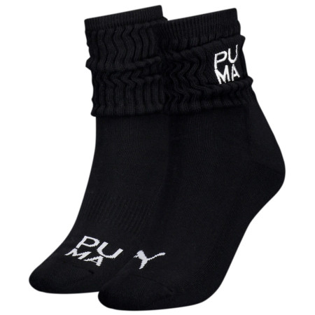 Damensocken Puma Women Slouch Sock 2P schwarz black