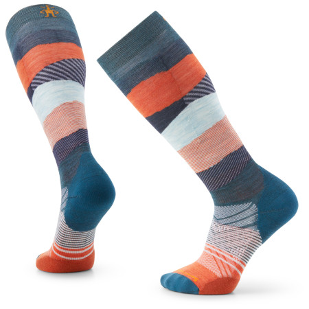Ski-Socken Smartwool Ski Targeted Cushion Pattern OTC blau/orange twilight blue