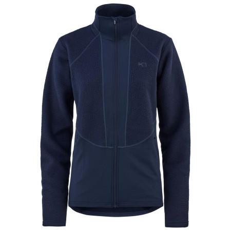 Damen-Sweatshirt Kari Traa Ragnhild F/Z Midlayer grau/schwarz Rroyal