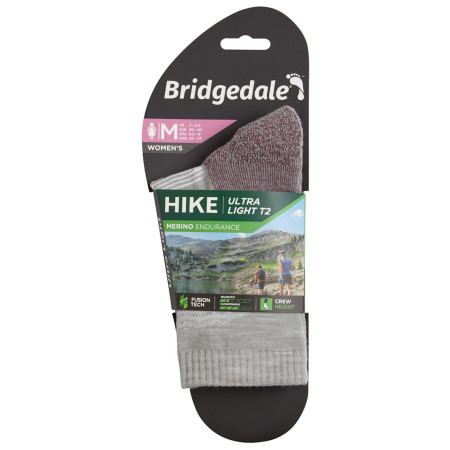 Damensocken Bridgedale Hike UL T2 MP Crew Women's
