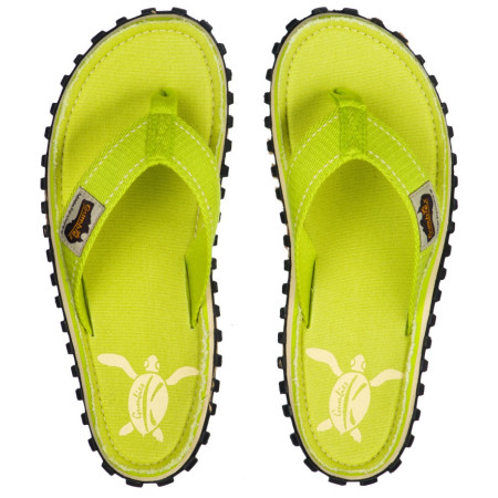 Kinder Flip-Flops Gumbies Islander Lime Turtle gelb Lime