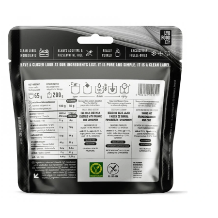 Dessert Lyo food Crema Catalana