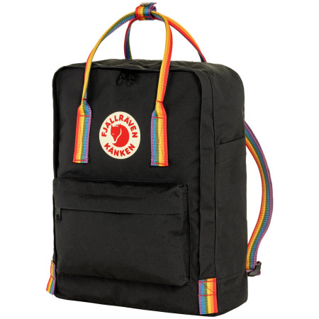 Rucksack Fjällräven Kånken Rainbow schwarz Black-Rainbow Pattern