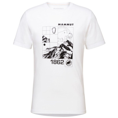 Herren T-Shirt Mammut Core T-Shirt Men Tiles weiß white