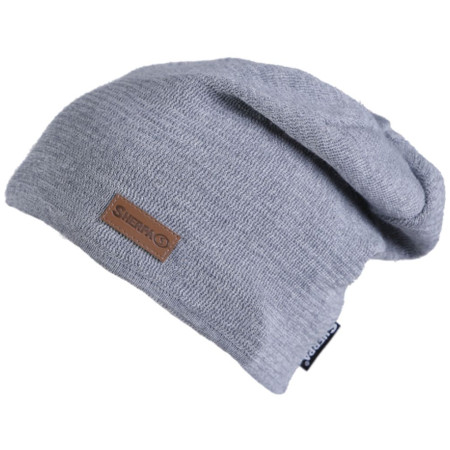 Herrenmütze Sherpa Trevos Merino grau mel light grey