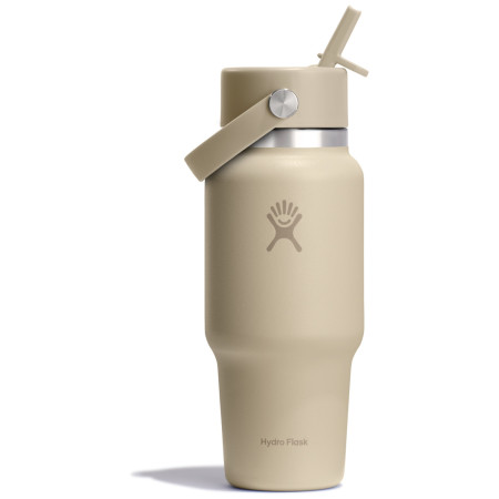 Thermotasse Hydro Flask Wide Flex Straw Travel Bottle 24 Oz beige oat