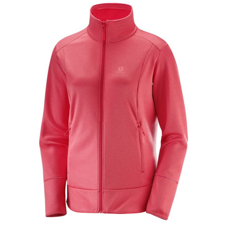 Damen-Sweatshirt Salomon Discovery Fz W rosa HibiscHeather