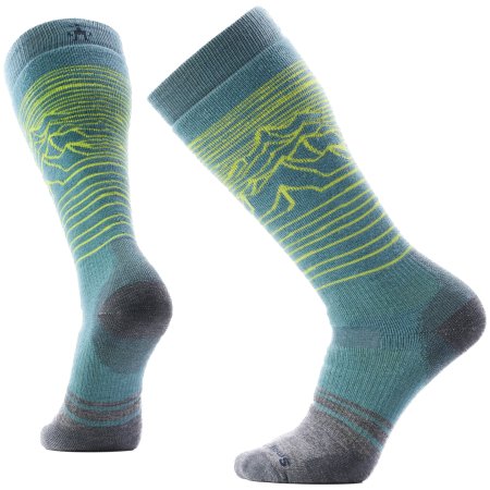Ski-Socken Smartwool Snowboard Full Cushion Iguchi OTC Socks grün Dusty Teal