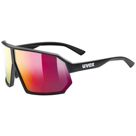 Sportbrille Uvex Sportstyle 237 schwarz/rot Black Matt/Mirror Red