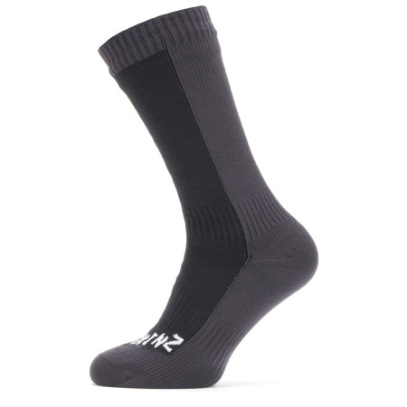 Wasserdichte Socken SealSkinz Waterproof Cold Weather Mid schwarz/grau Black/Grey