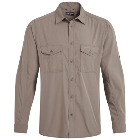 Herrenhemd Craghoppers Kiwi II LS Shirt braun Pebble