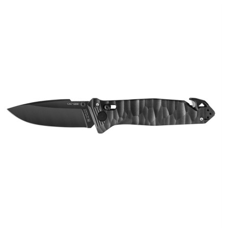 Klappmesser TB OUTDOOR Cac S200 French Army Knife Textured Pa6 Smooth schwarz