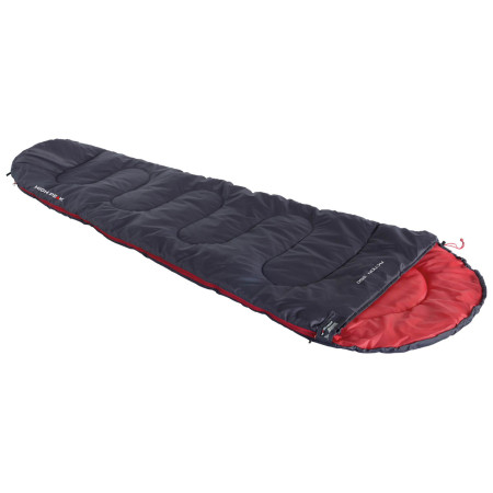 Schlafsack High Peak Action 250 schwarz/rot Black/Red