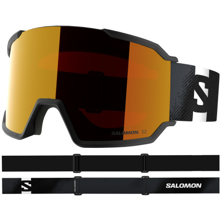 Skibrille Salomon S/VIEW 3 ML schwarz Black