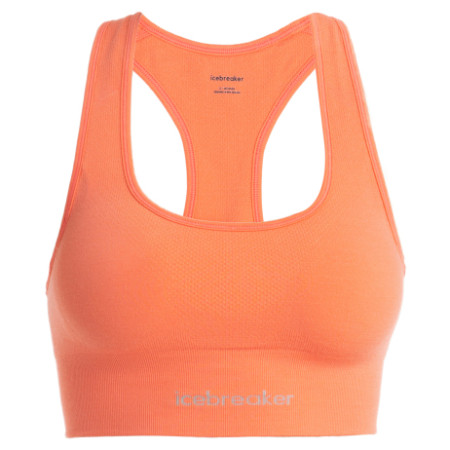Sport-BH Icebreaker Women Merino Seamless Active Bra orange Tang