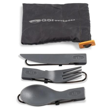 Besteckset GSI Outdoors Tekk Trio Folding Cutlery Set