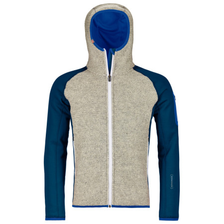 Herren-Sweatshirt Ortovox Fleece Plus Classic Knit Hoody blau PetrolBlue