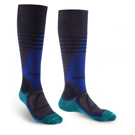 Herren Kniestrümpfe Bridgedale Ski Midweight dunkelblau navy/petrol/387