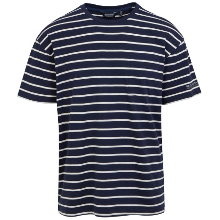 Herren-T-Shirt Regatta Shorebay Tee II blau/weiß Navy/WhitStr