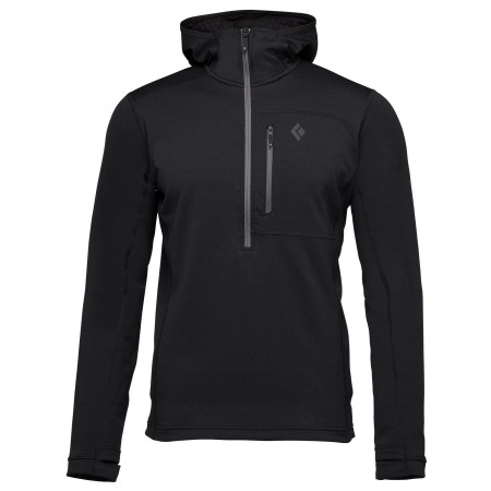 Herren-Sweatshirt Black Diamond Coefficient QZ Hoody schwarz Black
