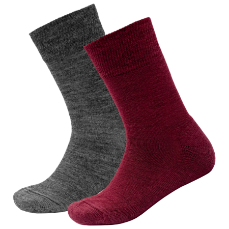 Kindersocken Devold Daily Merino Medium Sock 2Pk Kid rot BEETROOT MIX
