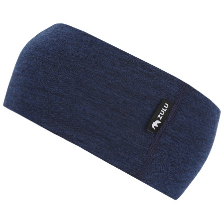 Stirnband Zulu Merino 160 dunkelblau navy melange