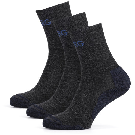 Herrensocken Warg Trek Merino 3-pack grau/blau
