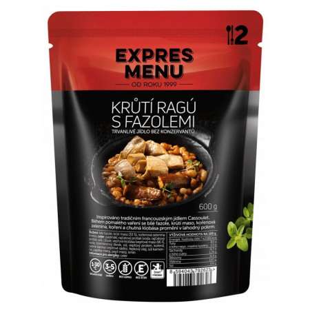 Fertigessen Expres menu Putenragout mit Bohnen 600 g