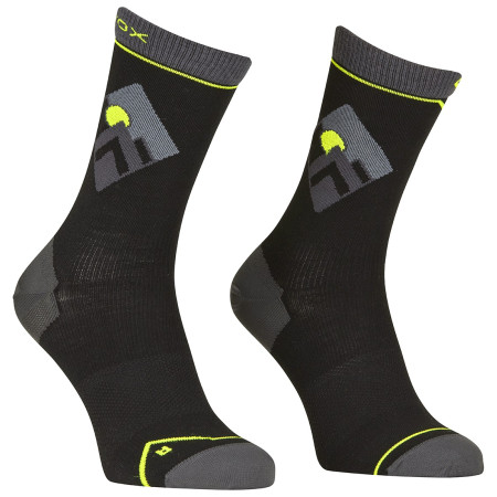 Herrensocken Ortovox Alpine Light Comp Mid Socks M schwarz/grau Black Raven