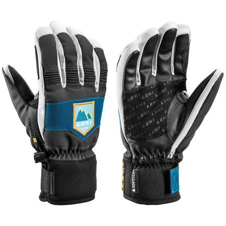 Skihandschuh Leki Patrol 3D Junior schwarz/blau graphite-petrol