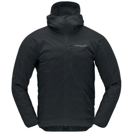 Herrenjacke Norrona falketind aero60 Zip Hood schwarz Caviar Black