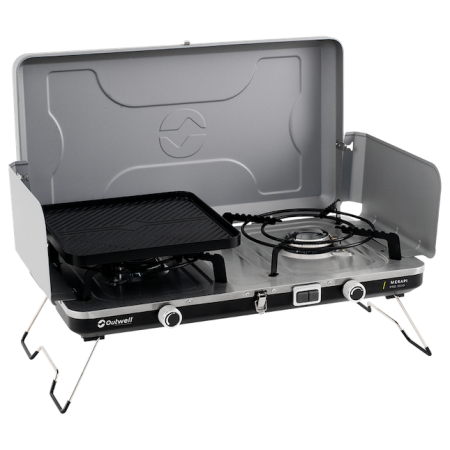 Campingkocher Outwell Merapi Pro Duo Deluxe silber Silver Grey