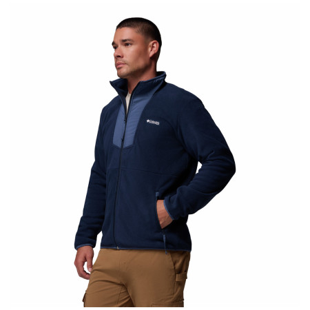 Herren-Sweatshirt Columbia Sequoia Grove™ Full Zip Fleece dunkelblau Collegiate Navy, Dark Mtn