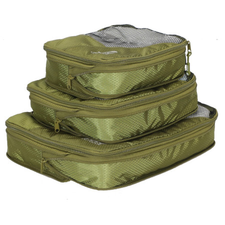 Reise-Organizer Zulu Compression Cube Set grün green