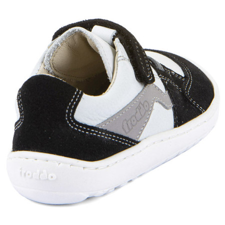 Kinder-Sneaker Frodo Barefoot river White/Black