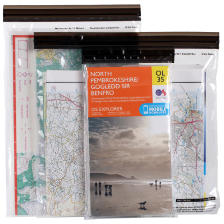 Reiseetui für Dokumente LifeVenture DriStore LocTop Bags, For Maps grau