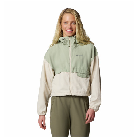 Damenjacke Columbia Spire Valley™ Cropped Windbreaker grün Safari, Dark Stone