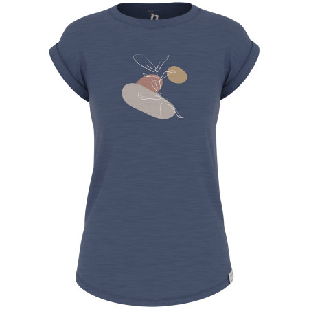 Damen-T-Shirt Hannah Arissa II dunkelblau ombre blue