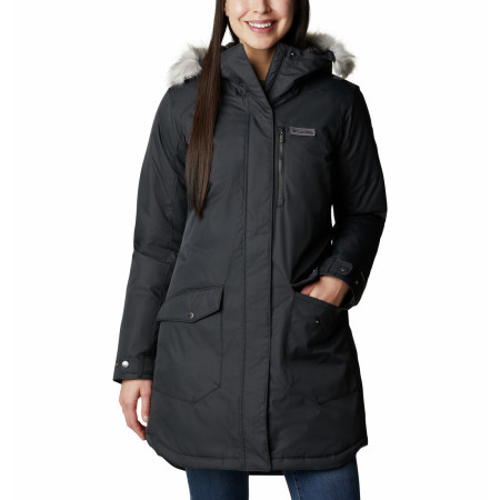 Damen-Wintermantel Columbia Suttle Mountain™ Long Insulated Jacket 2023 schwarz Black