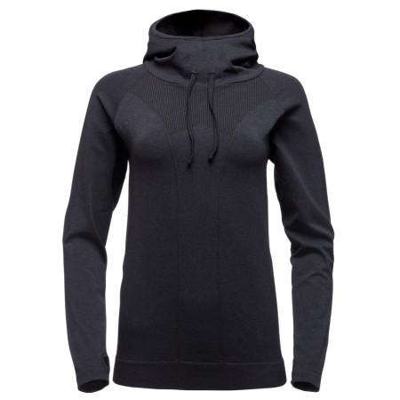 Damen Funktions-Sweatshirt Black Diamond Crux Hoody schwarz Carbon