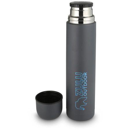 Thermokanne Zulu Vacuum Flask 1L grau/blau grey/blue