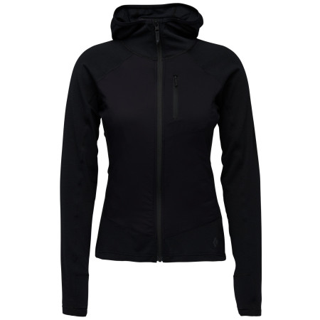 Damen Funktions-Sweatshirt Black Diamond W Coefficient Lt Hybrid Hoody schwarz Black
