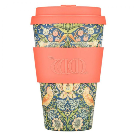 Thermotasse Ecoffee cup William Morris Gallery, Strawberry Thief 400 ml rosa