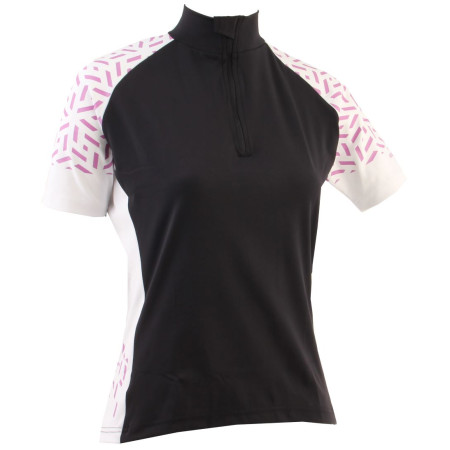 Damen-Radtrikot Axon Nippon D schwarz/weiß